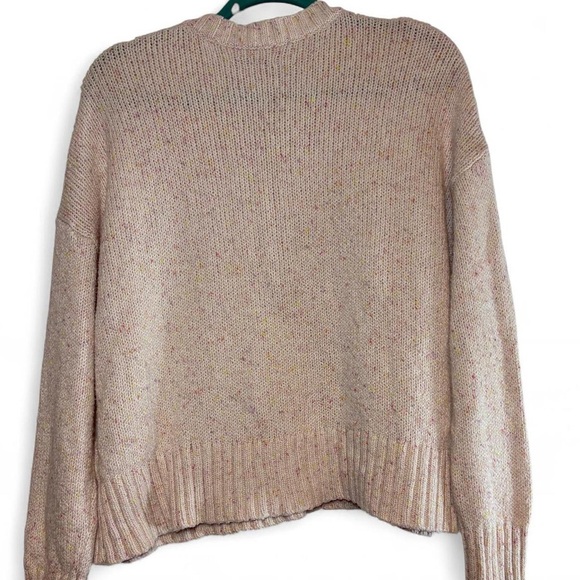 American Eagle Outfitters Pale Pink Sweater with Speckled Effect - Picture 6 of 7
